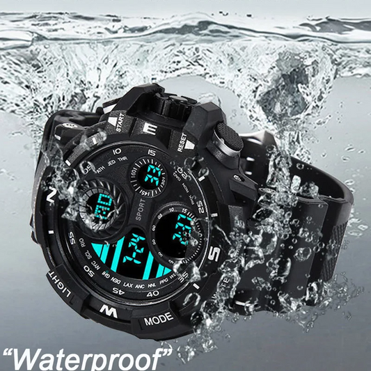 Relógio digital militar para homem esportes ao ar livre relógios relógio à prova dwaterproof água luminoso cronógrafo estudante relógio de pulso eletrônico